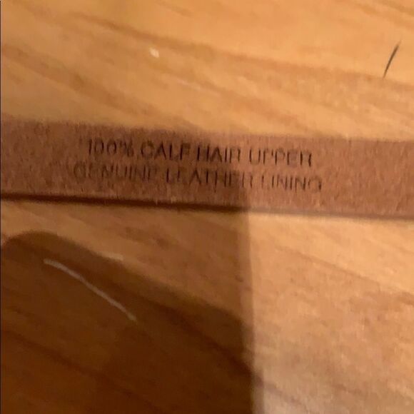 đ
șnwot Talbots calfâhair skinny belt sz small - Picture 5 of 5